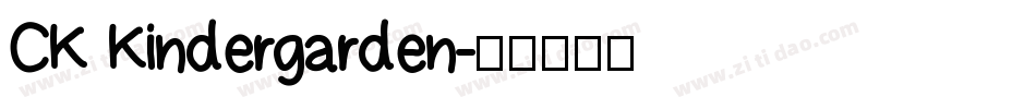 CK Kindergarden字体转换